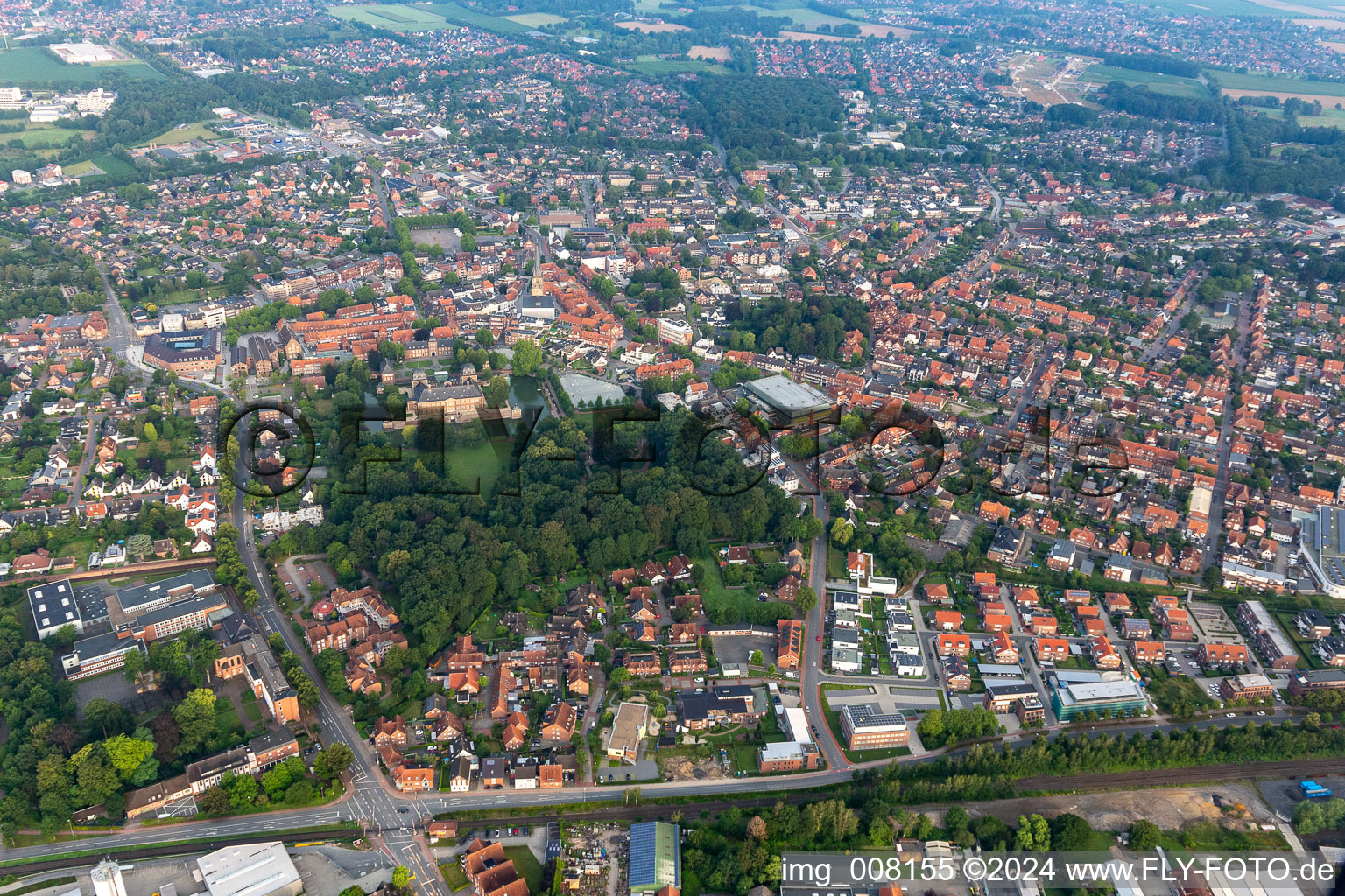 Luftaufnahme von Ahaus im Bundesland Nordrhein-Westfalen, Deutschland