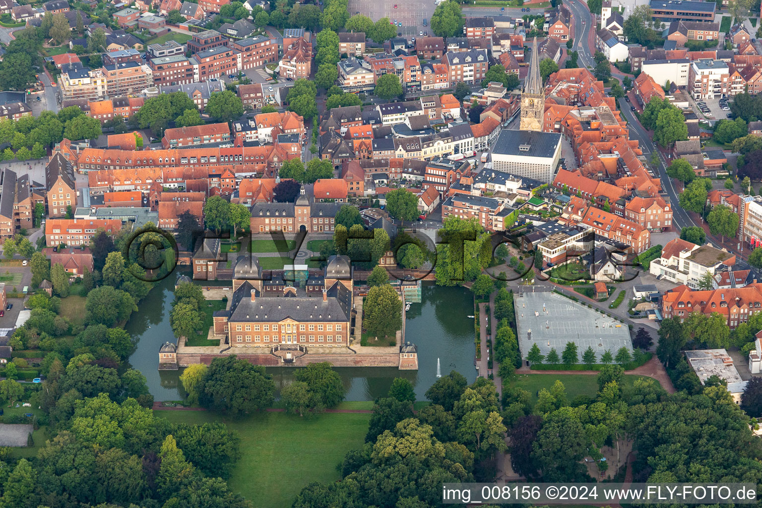 Palais des " Schloss Ahaus " in Ahaus im Bundesland Nordrhein-Westfalen, Deutschland