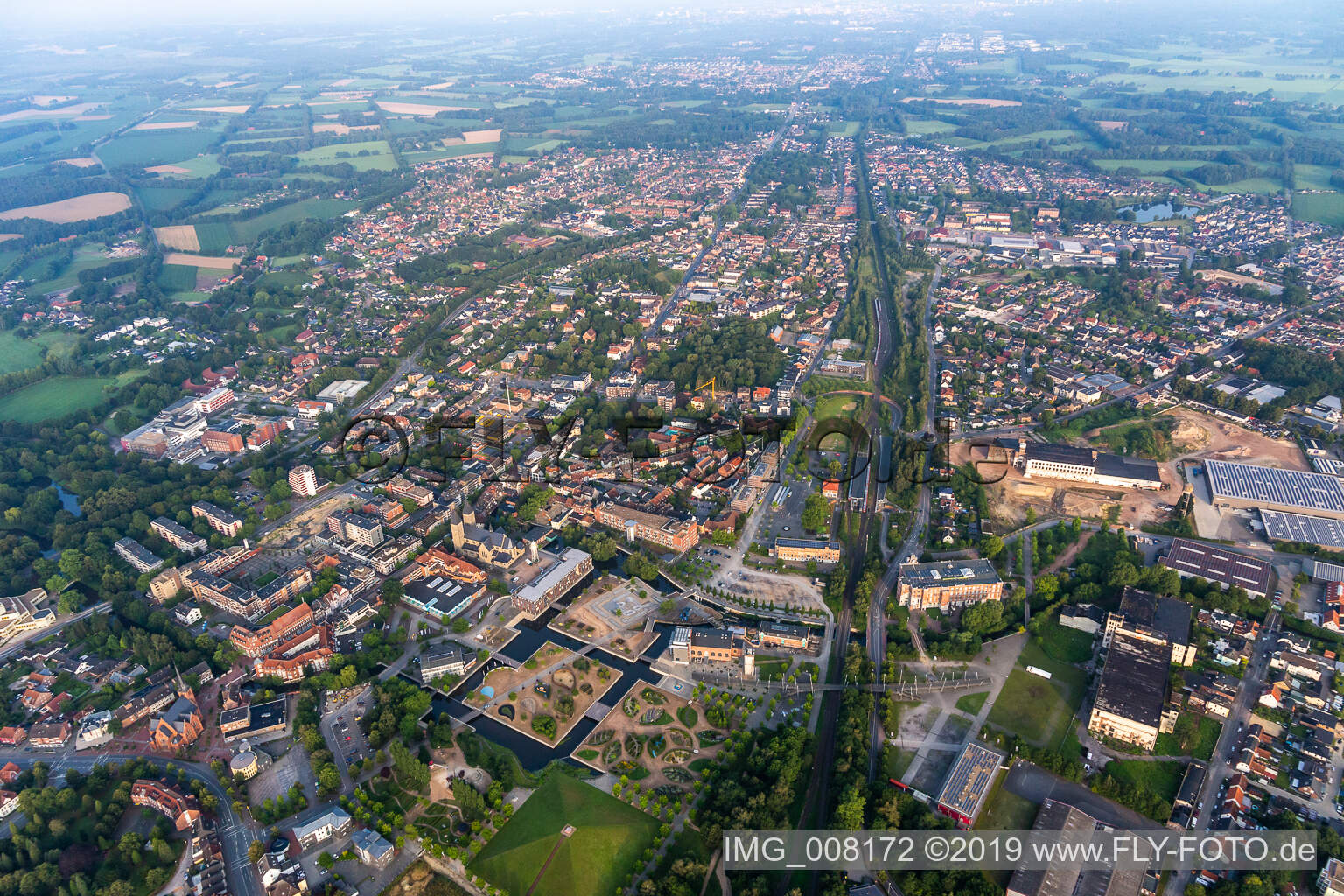 Luftbild von Gronau im Bundesland Nordrhein-Westfalen, Deutschland