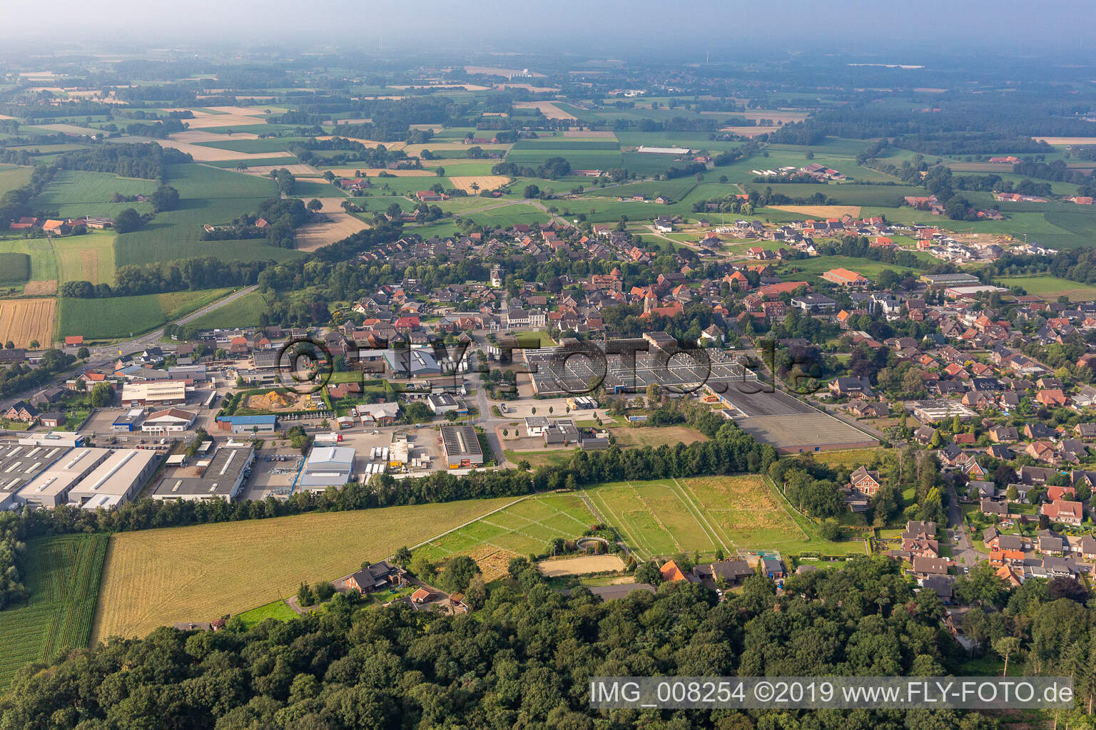 Luftaufnahme von Südlohn im Bundesland Nordrhein-Westfalen, Deutschland