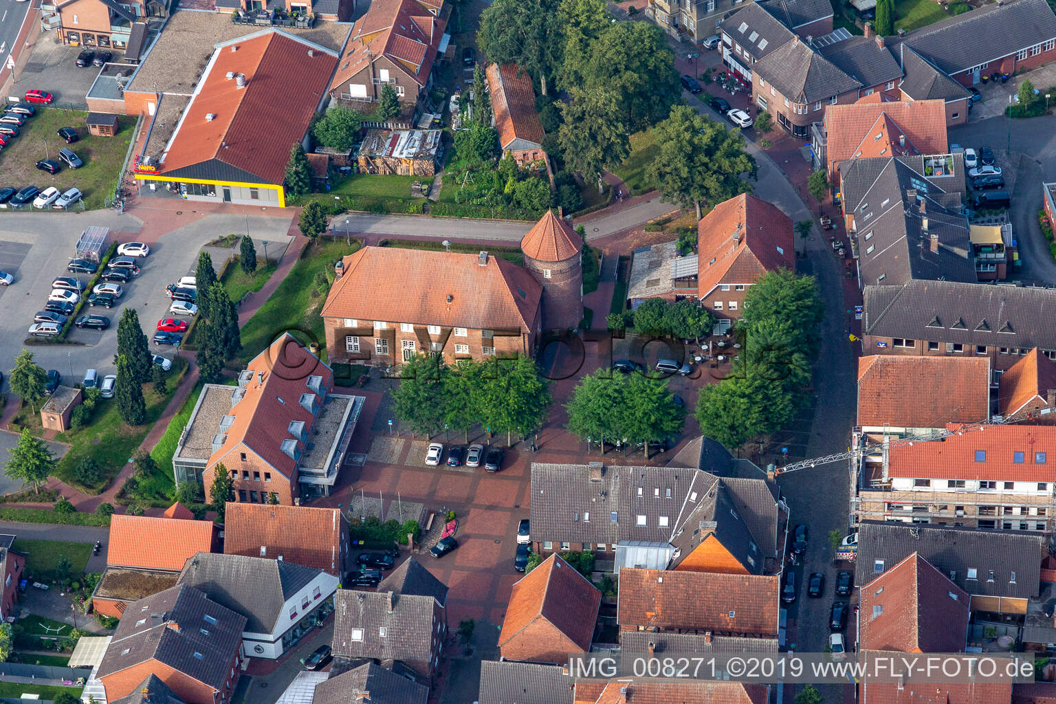 Luftbild von Burg Ramsdorf im Bundesland Nordrhein-Westfalen, Deutschland