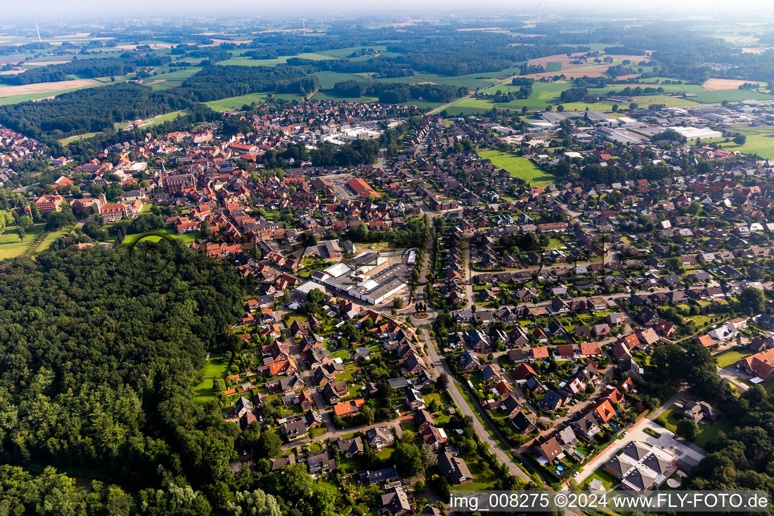 Velen im Bundesland Nordrhein-Westfalen, Deutschland aus der Vogelperspektive