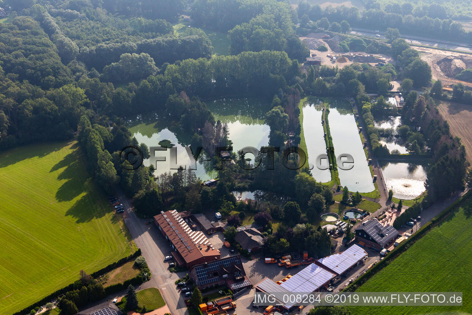 Luftbild von Angelparadies Hochmoor in Gescher im Bundesland Nordrhein-Westfalen, Deutschland