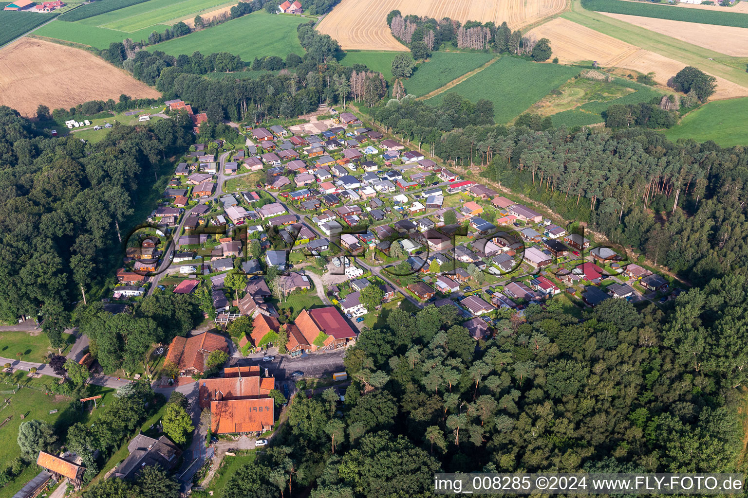 Luftbild von Ferienhaus Anlage " Erholungsgebiet Waldvelen " in Velen im Bundesland Nordrhein-Westfalen, Deutschland