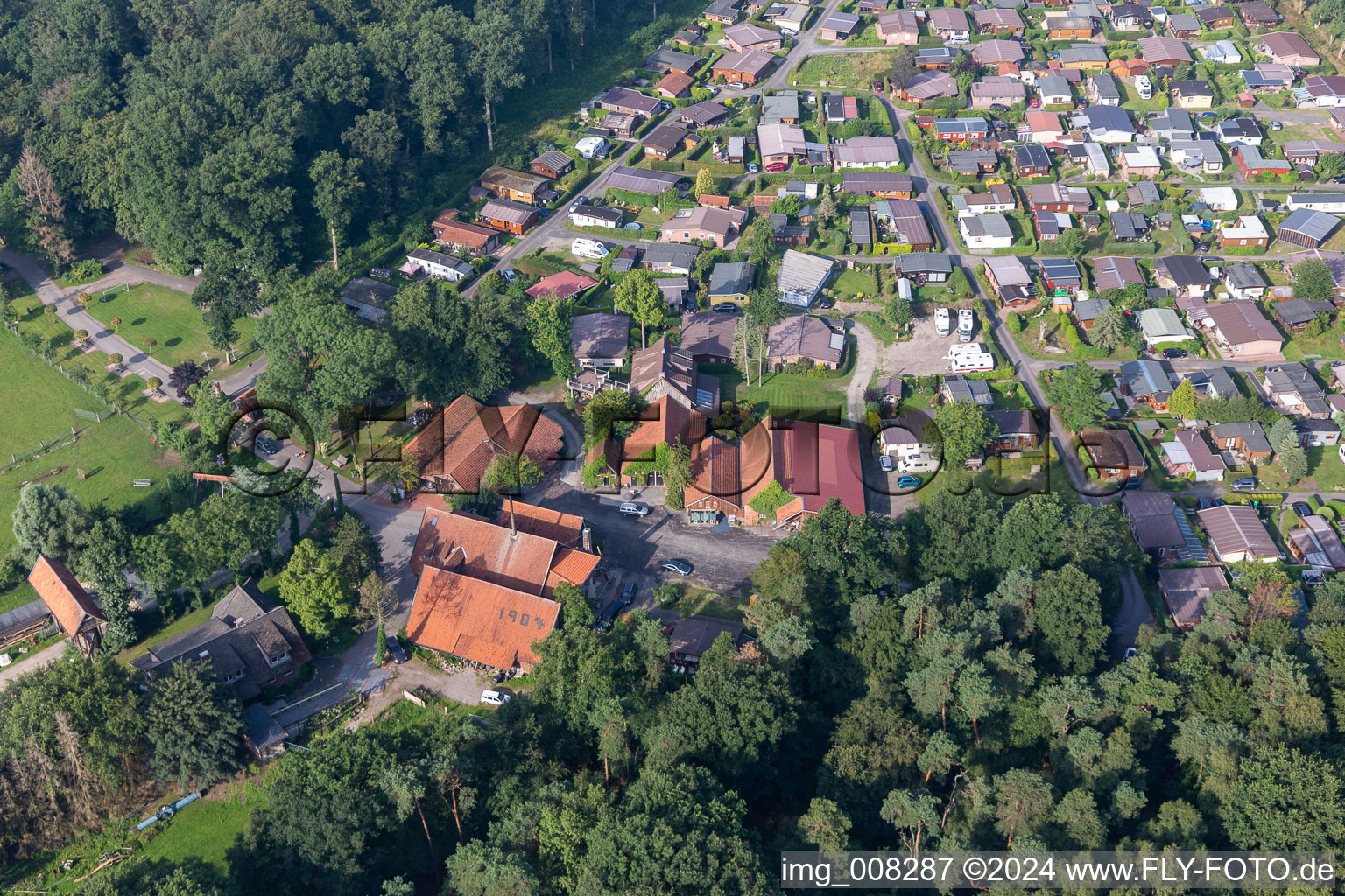 Erholungsgebiet Waldvelen, Familie ven der Buss in Velen im Bundesland Nordrhein-Westfalen, Deutschland von oben