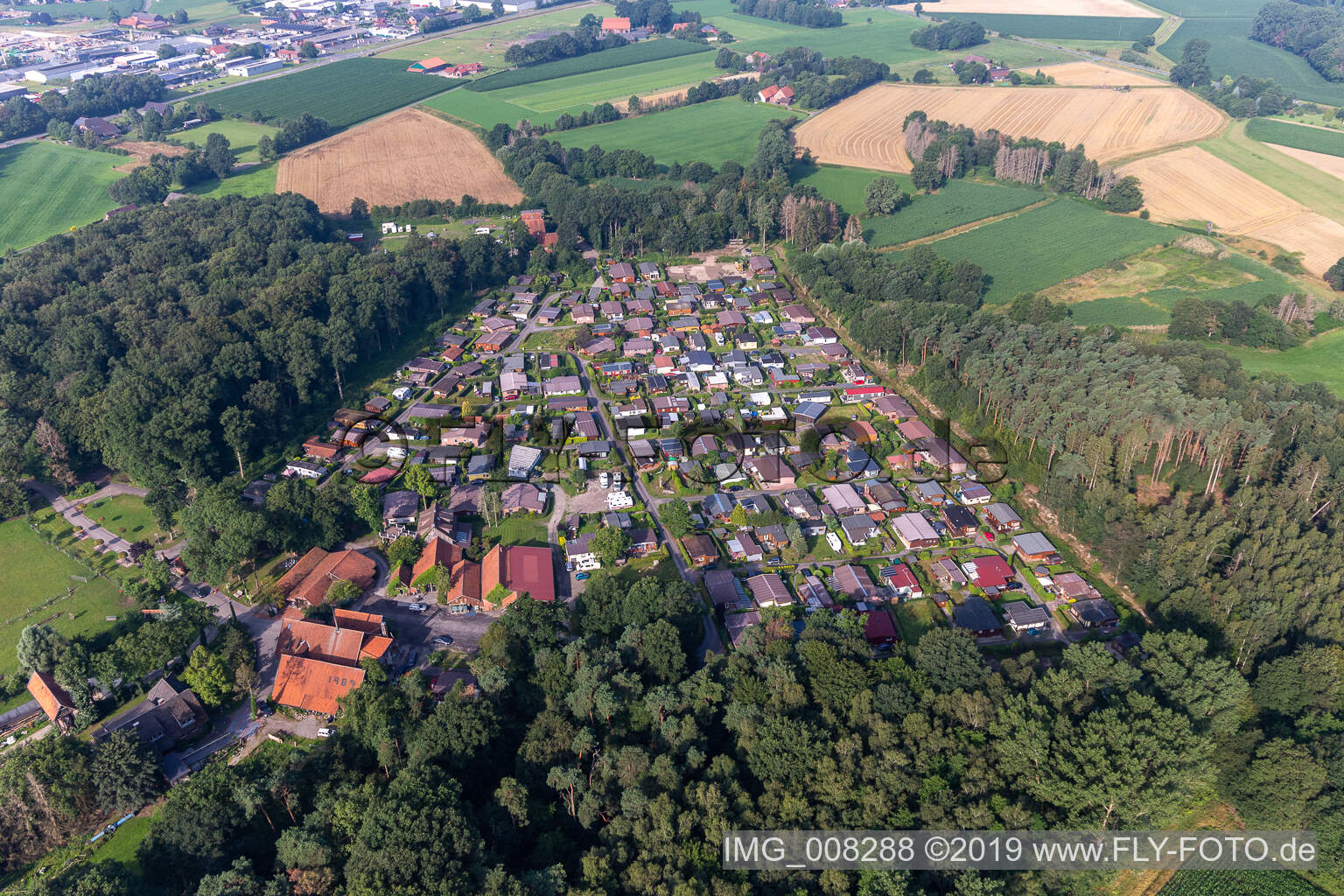 Erholungsgebiet Waldvelen, Familie ven der Buss in Velen im Bundesland Nordrhein-Westfalen, Deutschland aus der Luft