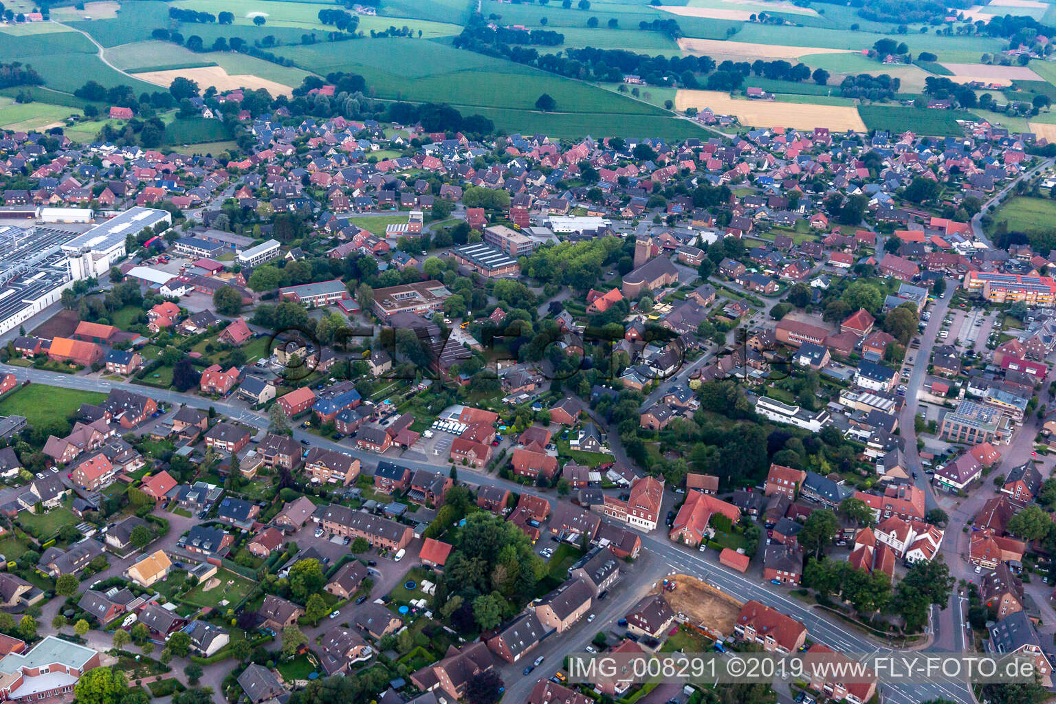 Luftbild von Groß Reken im Bundesland Nordrhein-Westfalen, Deutschland