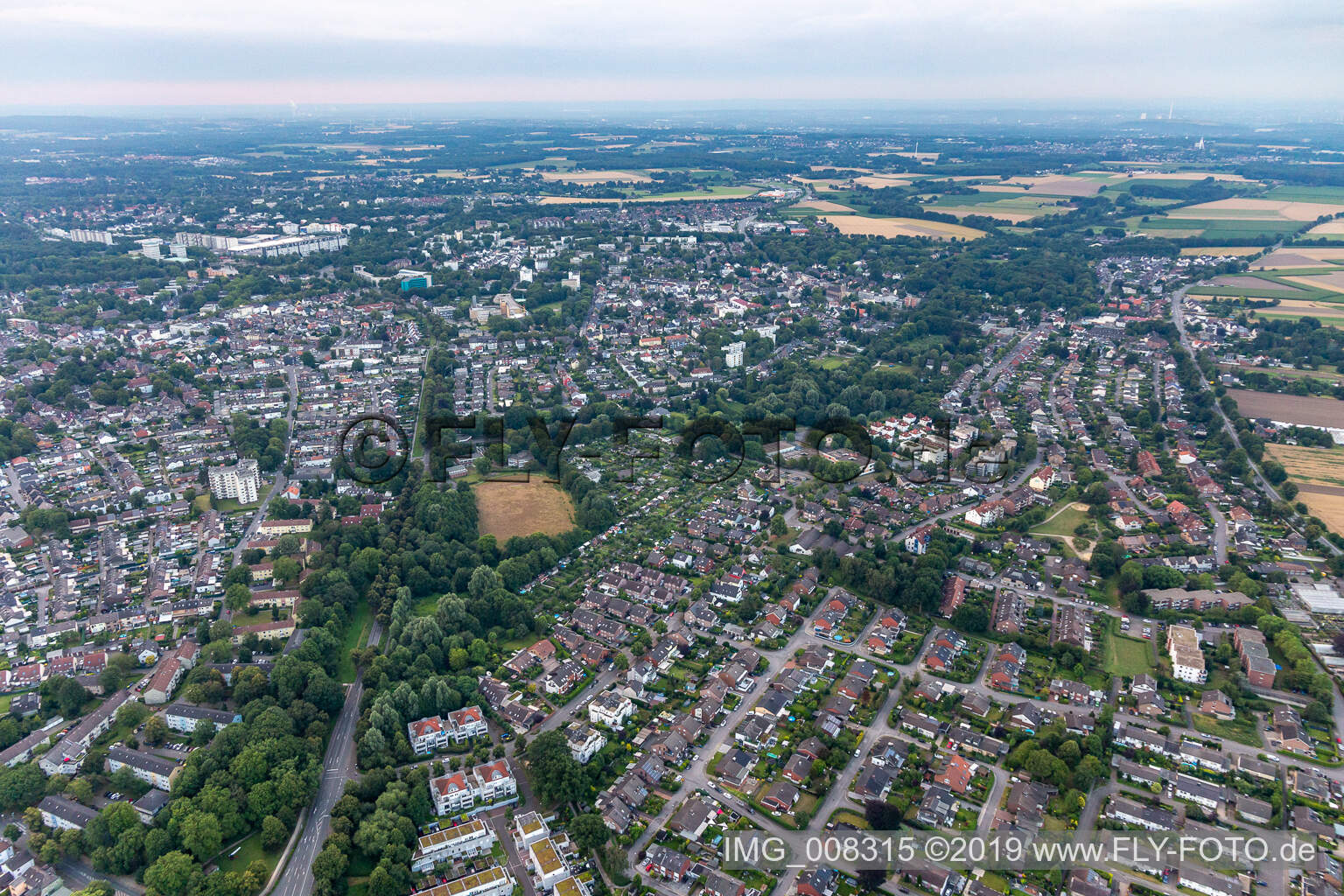 Luftbild von Marl im Bundesland Nordrhein-Westfalen, Deutschland