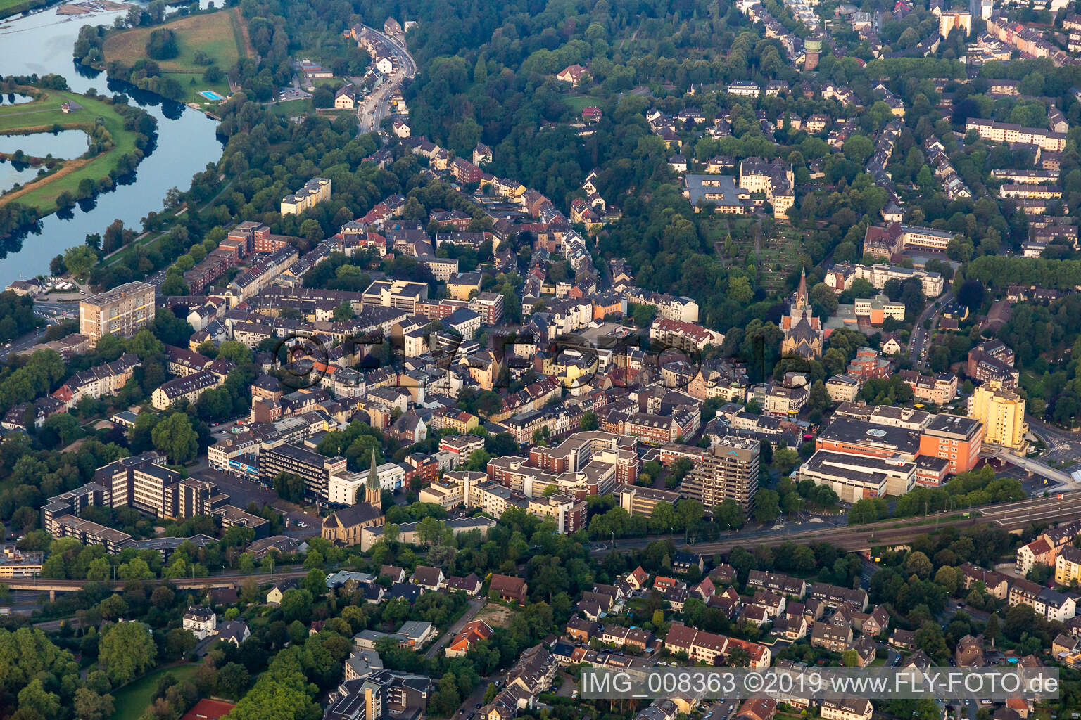Luftbild von Essen-Steele im Bundesland Nordrhein-Westfalen, Deutschland