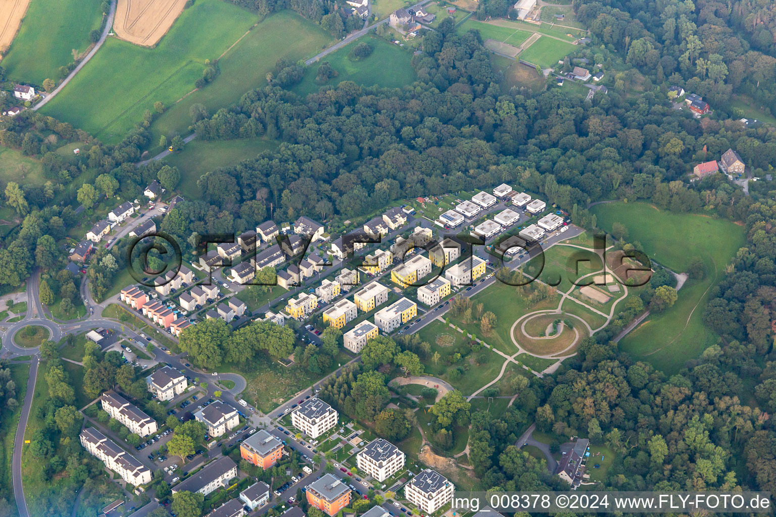 Parkanlage Spielplatz Kupferdreh an der Dilldorfer Höhe im Ortsteil Kupferdreh in Essen im Bundesland Nordrhein-Westfalen, Deutschland