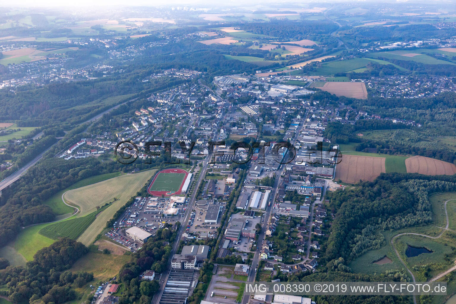 Industriegebiet Neviges in Velbert im Bundesland Nordrhein-Westfalen, Deutschland