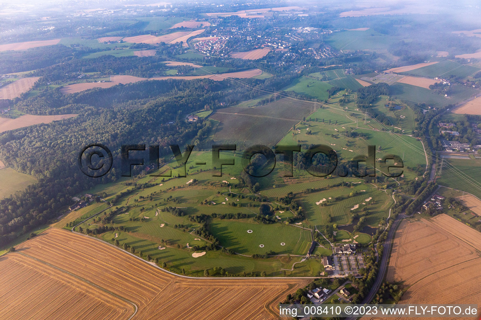 Luftbild von Golfclub Hahn-Düsseltal 1994 eV in Haan im Bundesland Nordrhein-Westfalen, Deutschland