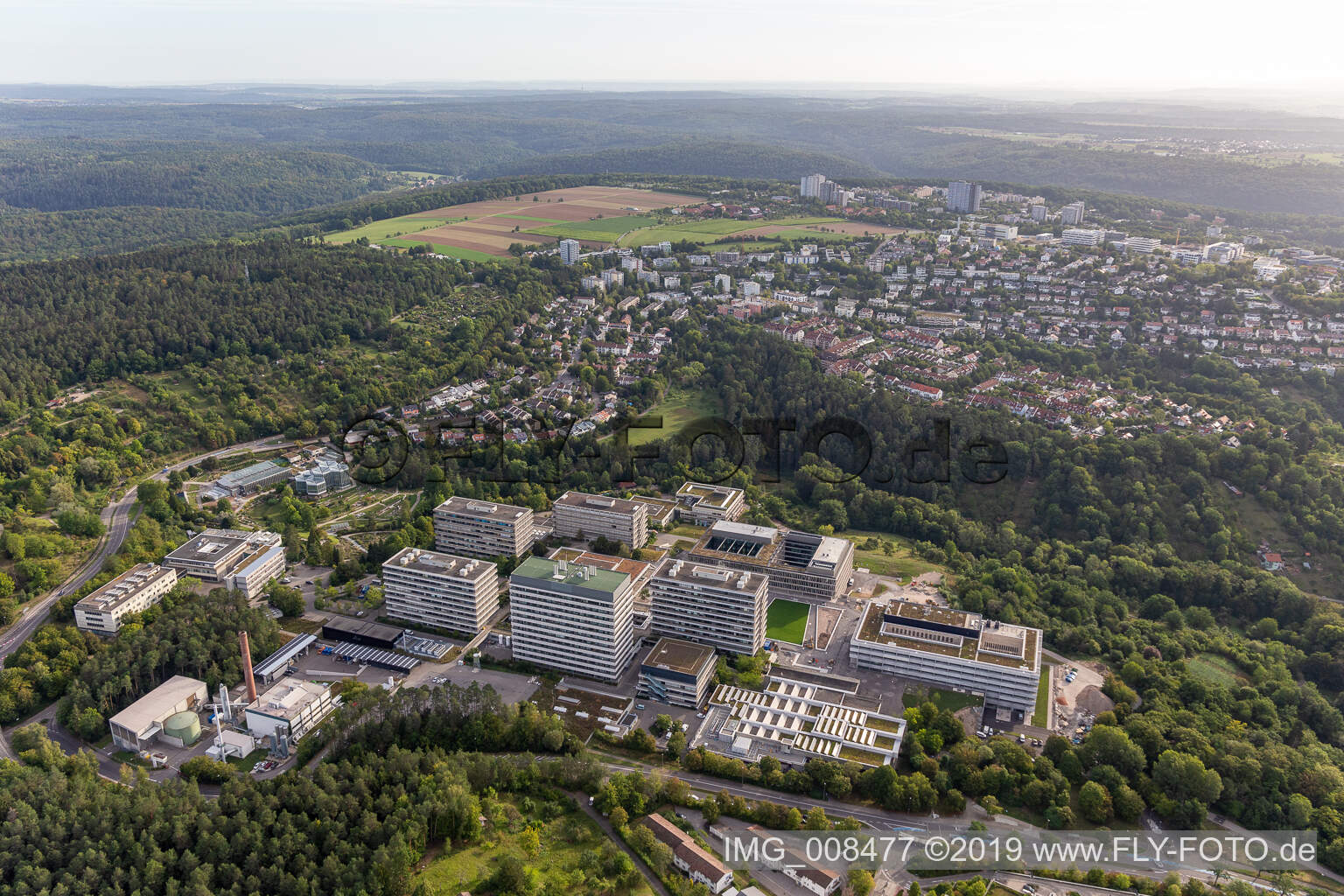 Luftbild von Uni Tübingen im Bundesland Baden-Württemberg, Deutschland