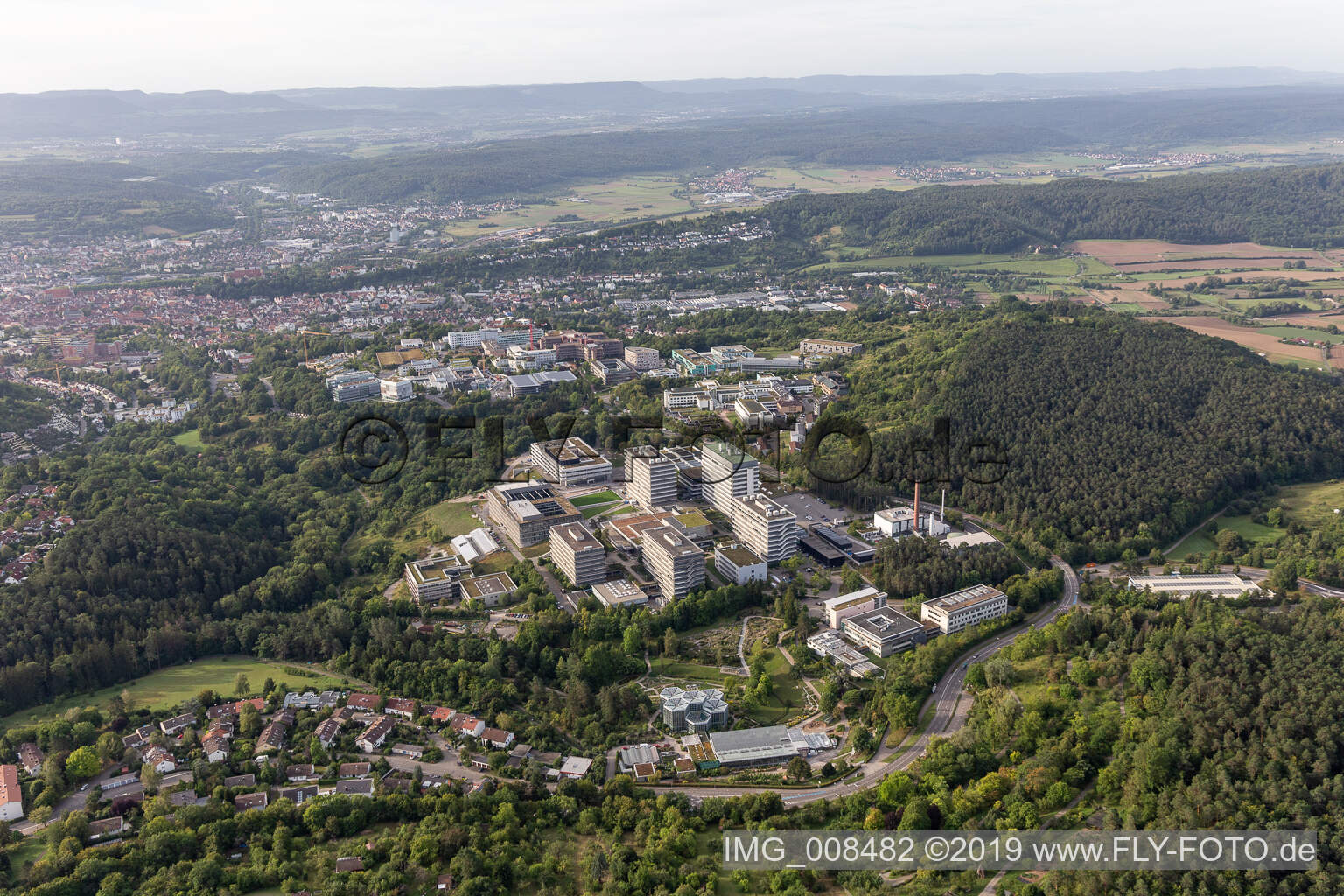Luftaufnahme von BG Klinik, Universität und Universitätsklinikum Tübingen im Bundesland Baden-Württemberg, Deutschland