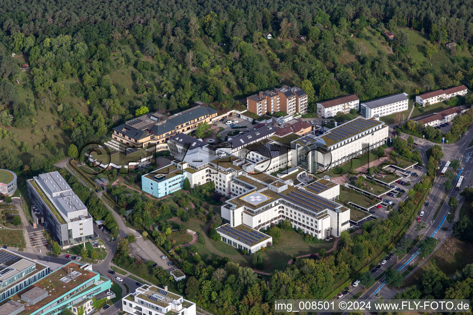 Luftbild von Klinikgelände des Krankenhauses " BG Klinik Tübingen " in Tübingen im Bundesland Baden-Württemberg, Deutschland