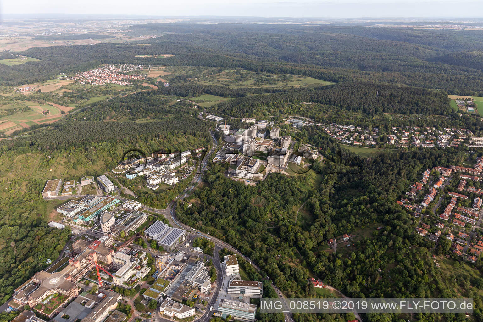 BG Klinik, Universität und Universitätsklinikum Tübingen im Bundesland Baden-Württemberg, Deutschland von oben gesehen
