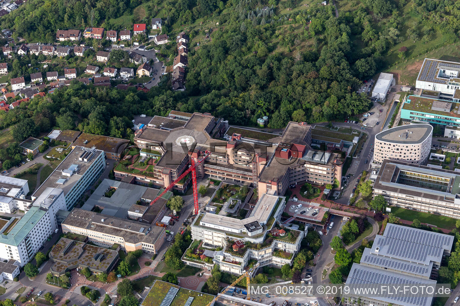 Universitätsklinikum Tübingen im Bundesland Baden-Württemberg, Deutschland von oben gesehen