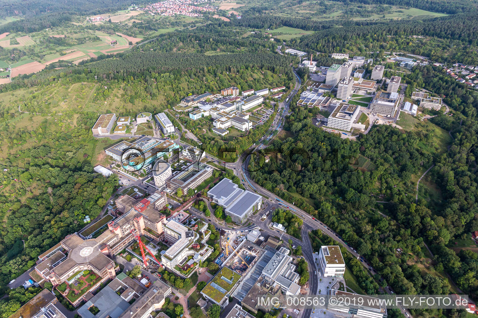 BG Klinik, Universität und Universitätsklinikum Tübingen im Bundesland Baden-Württemberg, Deutschland von einer Drohne aus