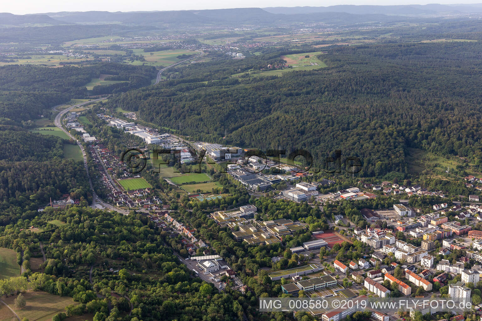 Luftbild von Derendingen in Tübingen im Bundesland Baden-Württemberg, Deutschland