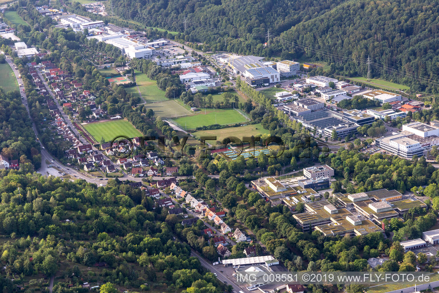 Luftaufnahme von Derendingen in Tübingen im Bundesland Baden-Württemberg, Deutschland