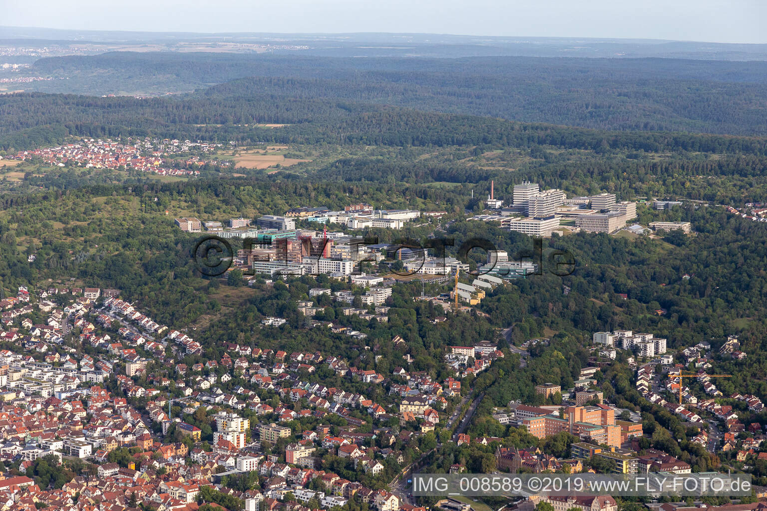 Luftaufnahme von CureVac. Immatics, Max-Planck-Institut für Entwicklungsbiologie in Tübingen im Bundesland Baden-Württemberg, Deutschland