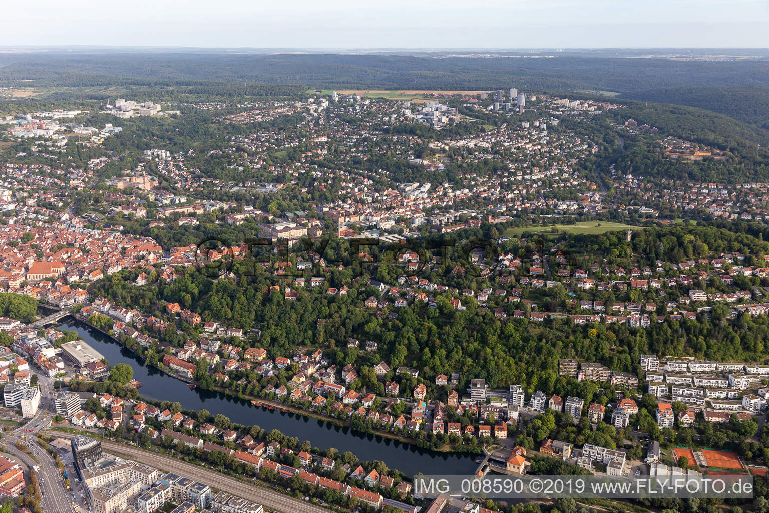 Luftbild von Österberg in Tübingen im Bundesland Baden-Württemberg, Deutschland