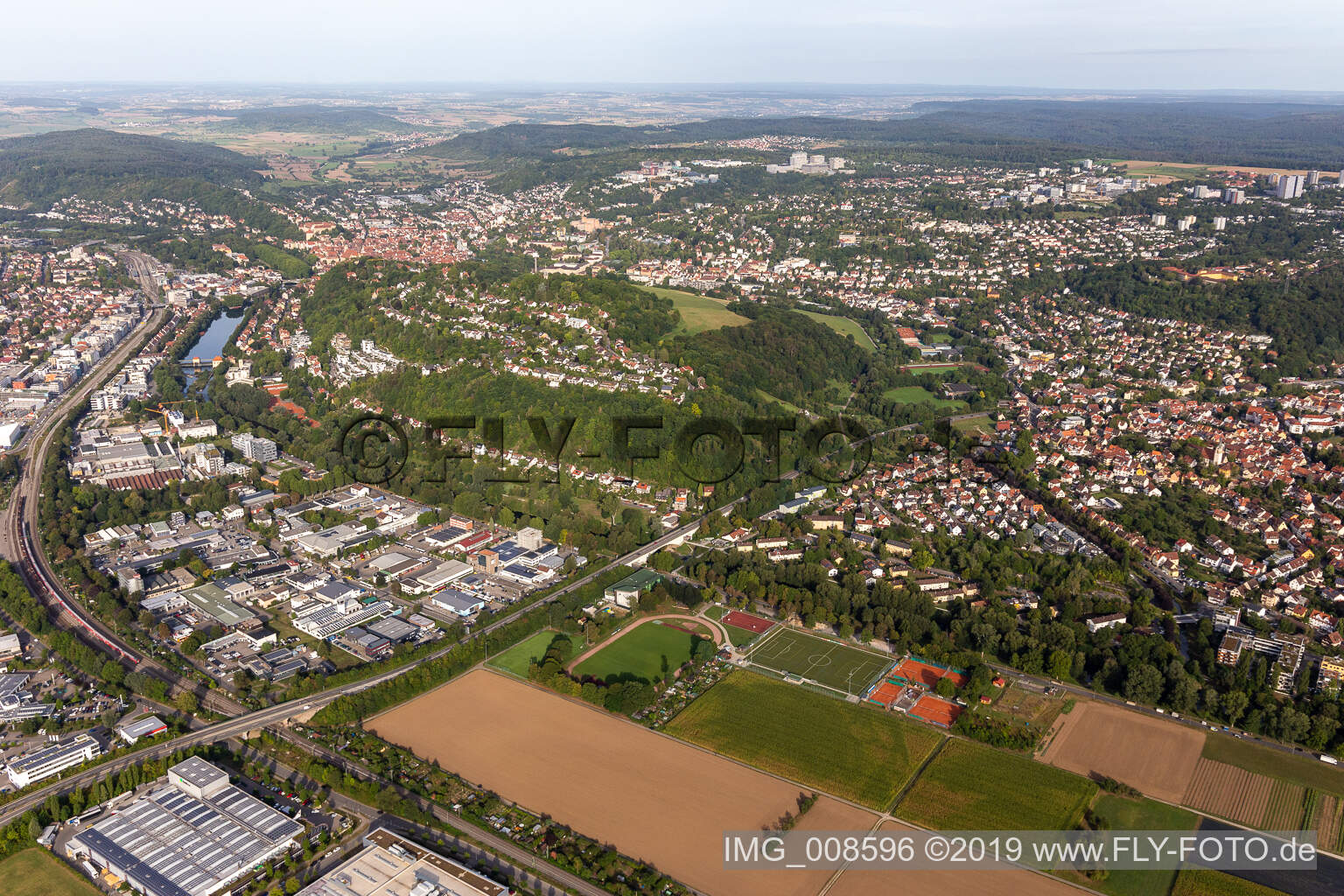 Luftaufnahme von Österberg in Tübingen im Bundesland Baden-Württemberg, Deutschland