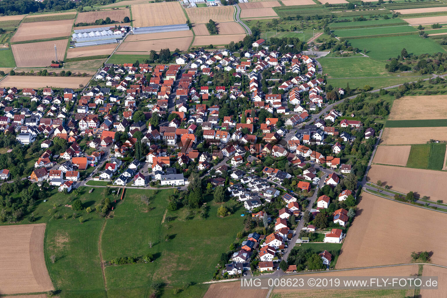 Luftbild von Degerschlacht im Bundesland Baden-Württemberg, Deutschland
