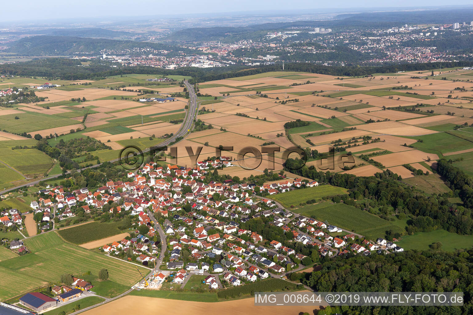 Luftbild von Jettenburg im Bundesland Baden-Württemberg, Deutschland