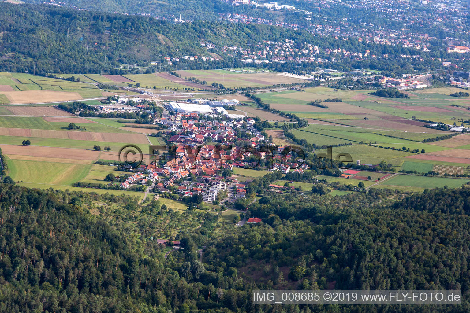 Luftbild von Weilheim im Bundesland Baden-Württemberg, Deutschland