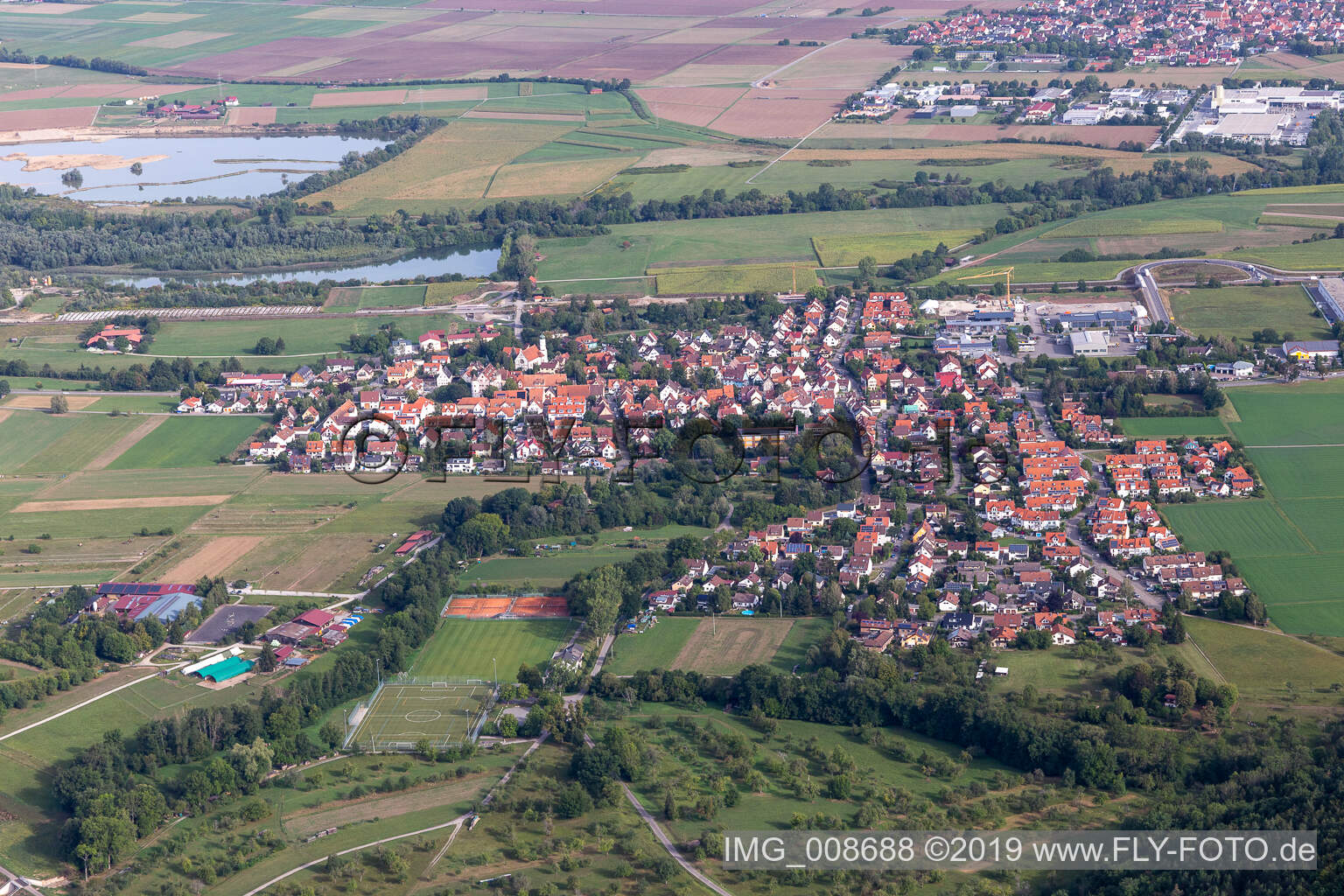 Luftbild von Bühl bei Tübingen im Bundesland Baden-Württemberg, Deutschland