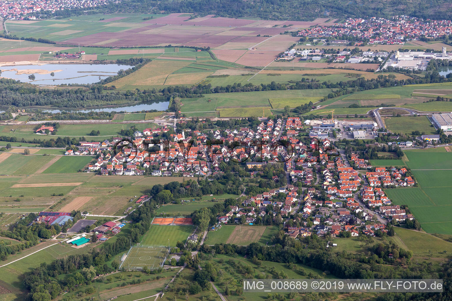 Luftaufnahme von Bühl bei Tübingen im Bundesland Baden-Württemberg, Deutschland