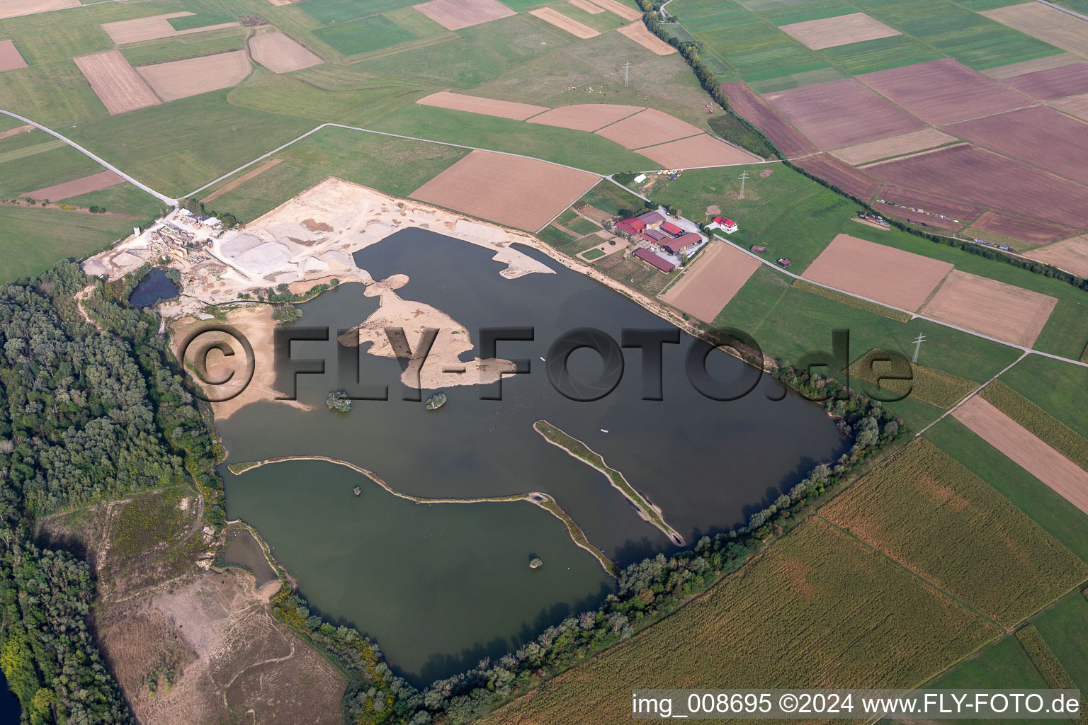 Sand- und Kieswerk Matthäus in Rottenburg am Neckar im Bundesland Baden-Württemberg, Deutschland