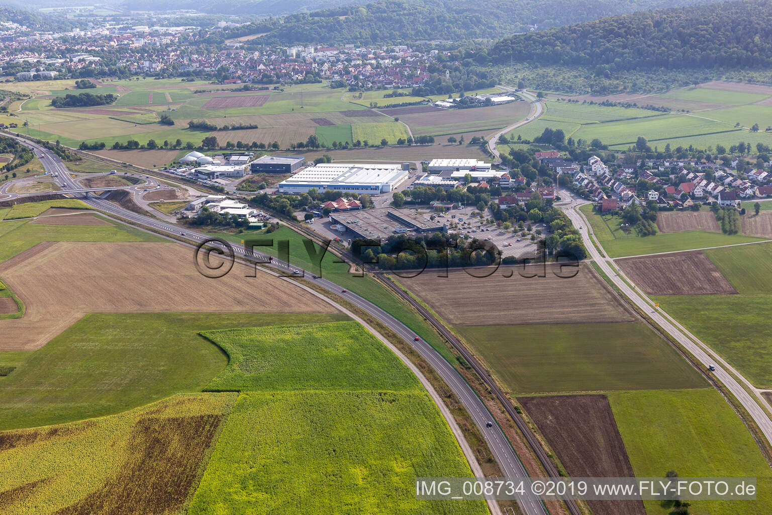 Luftaufnahme von Weilheim im Bundesland Baden-Württemberg, Deutschland