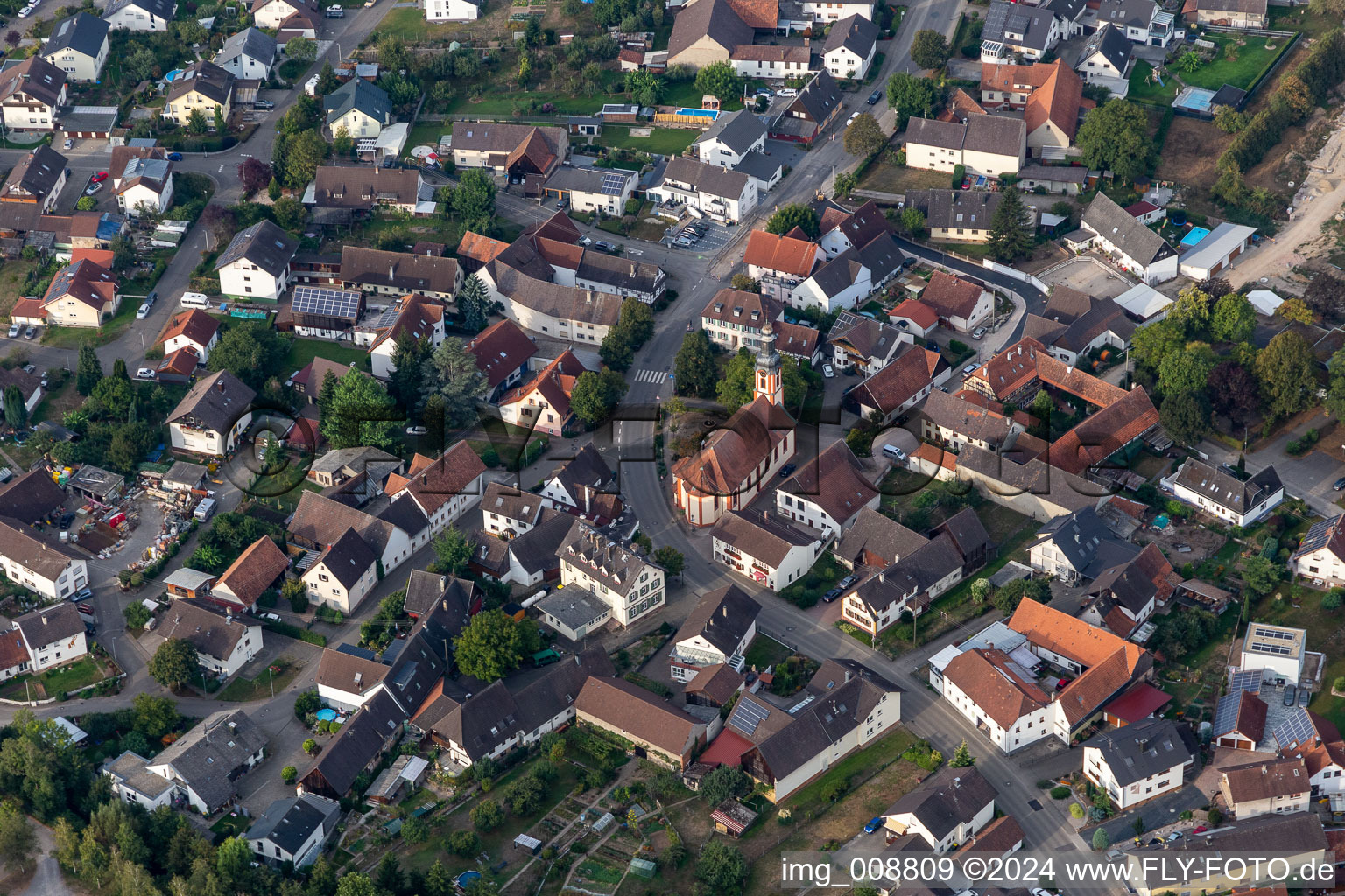 Pfarrkirche im Ortsteil Moos in Bühl im Bundesland Baden-Württemberg, Deutschland