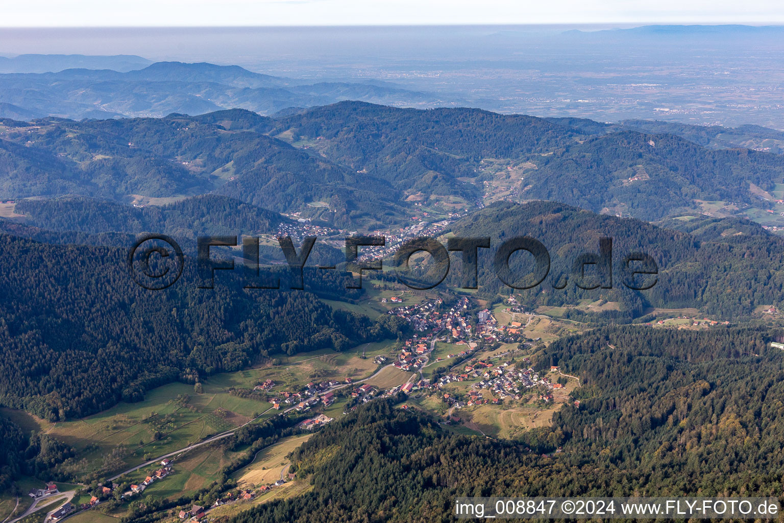 Schrägluftbild von Seebach im Bundesland Baden-Württemberg, Deutschland