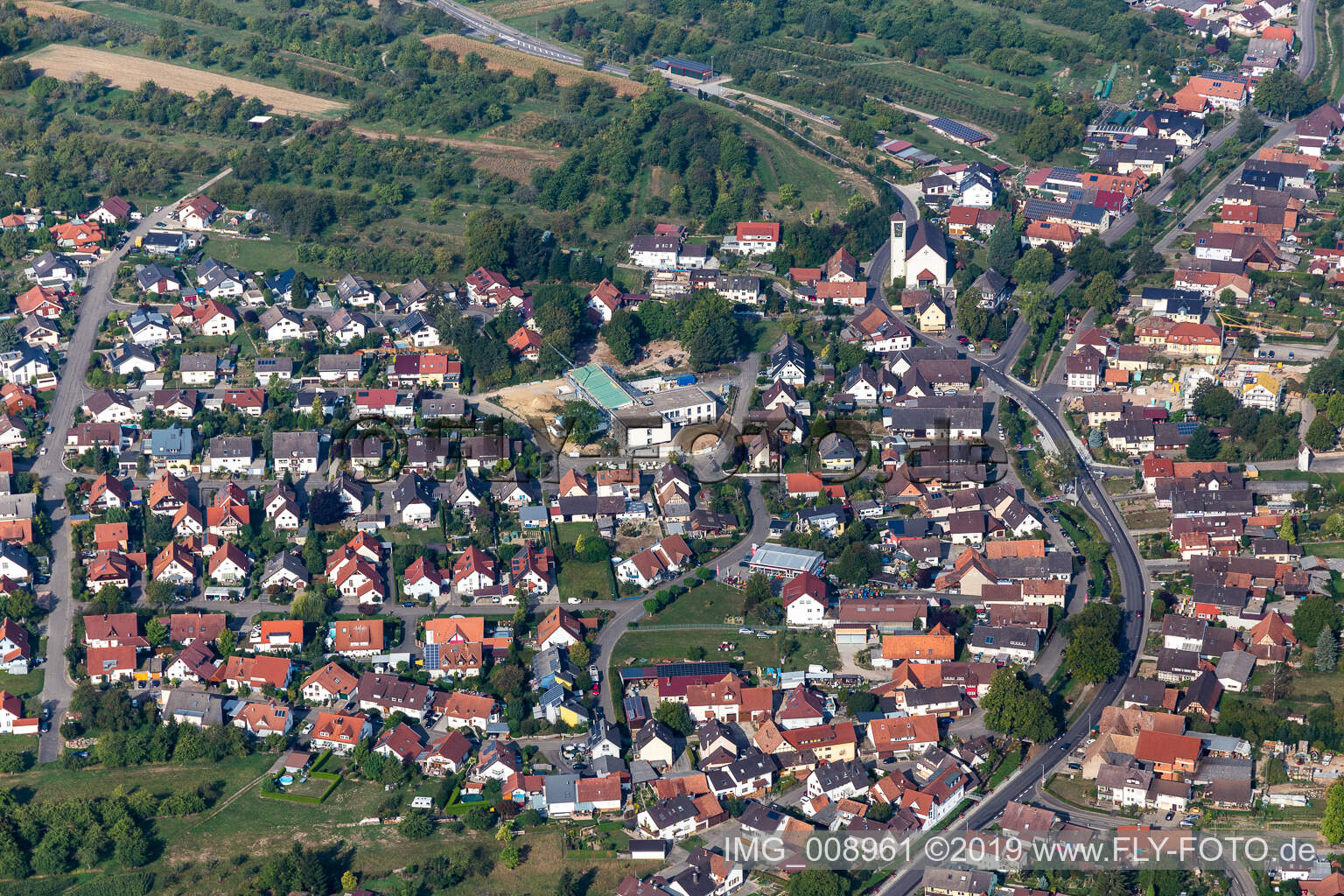 Luftbild von Ebersweier im Bundesland Baden-Württemberg, Deutschland