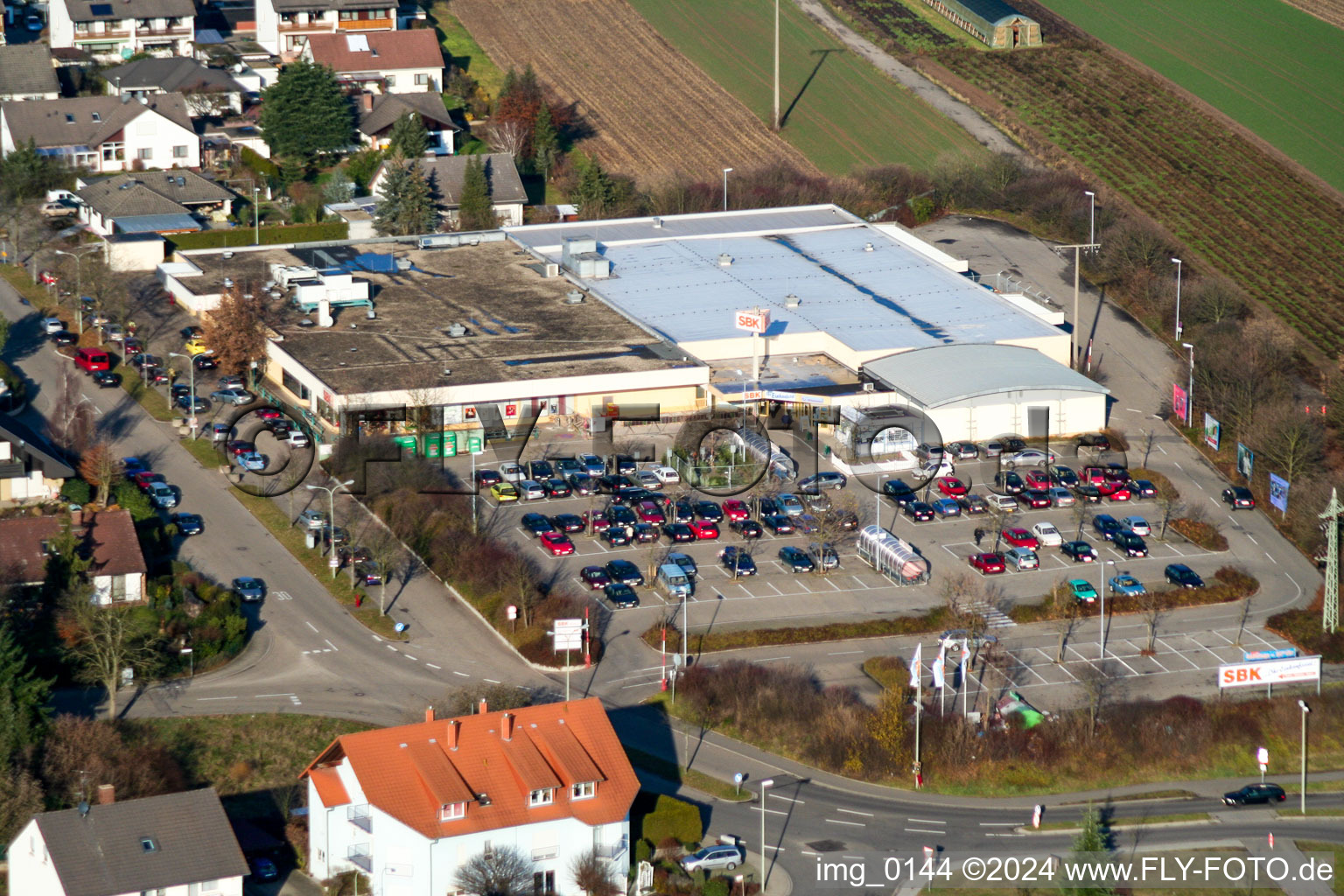 Filiale vom Supermarkt SBK in Kandel im Bundesland Rheinland-Pfalz, Deutschland
