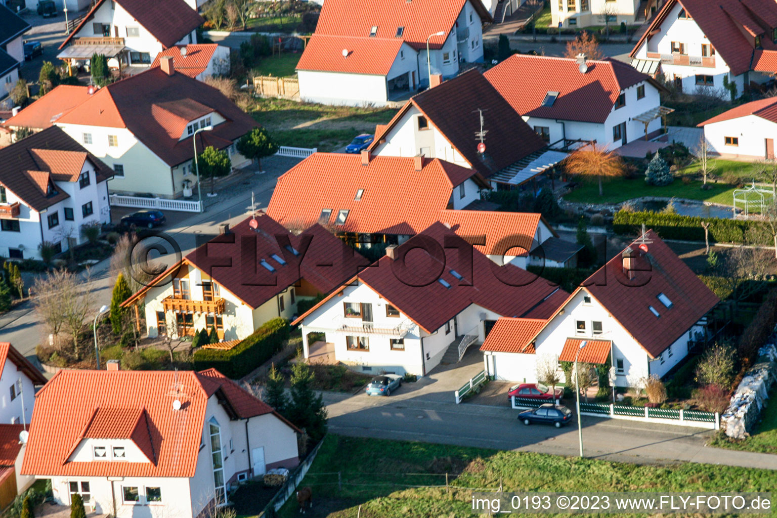 Hatzenbühl im Bundesland Rheinland-Pfalz, Deutschland aus der Drohnenperspektive