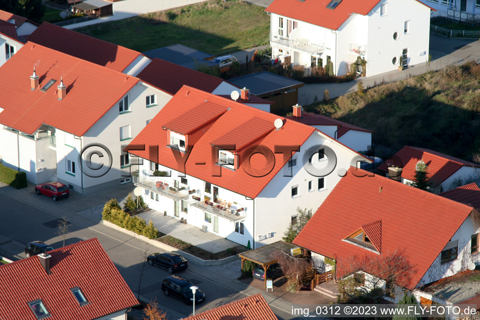 Rheinzabern Neubaugebiet An den Tongruben im Bundesland Rheinland-Pfalz, Deutschland aus der Luft betrachtet