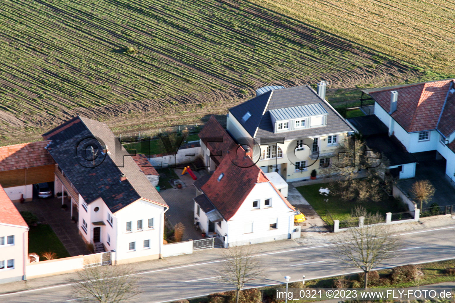 Luftbild von Rheinzabern Jockgrimerstr im Bundesland Rheinland-Pfalz, Deutschland