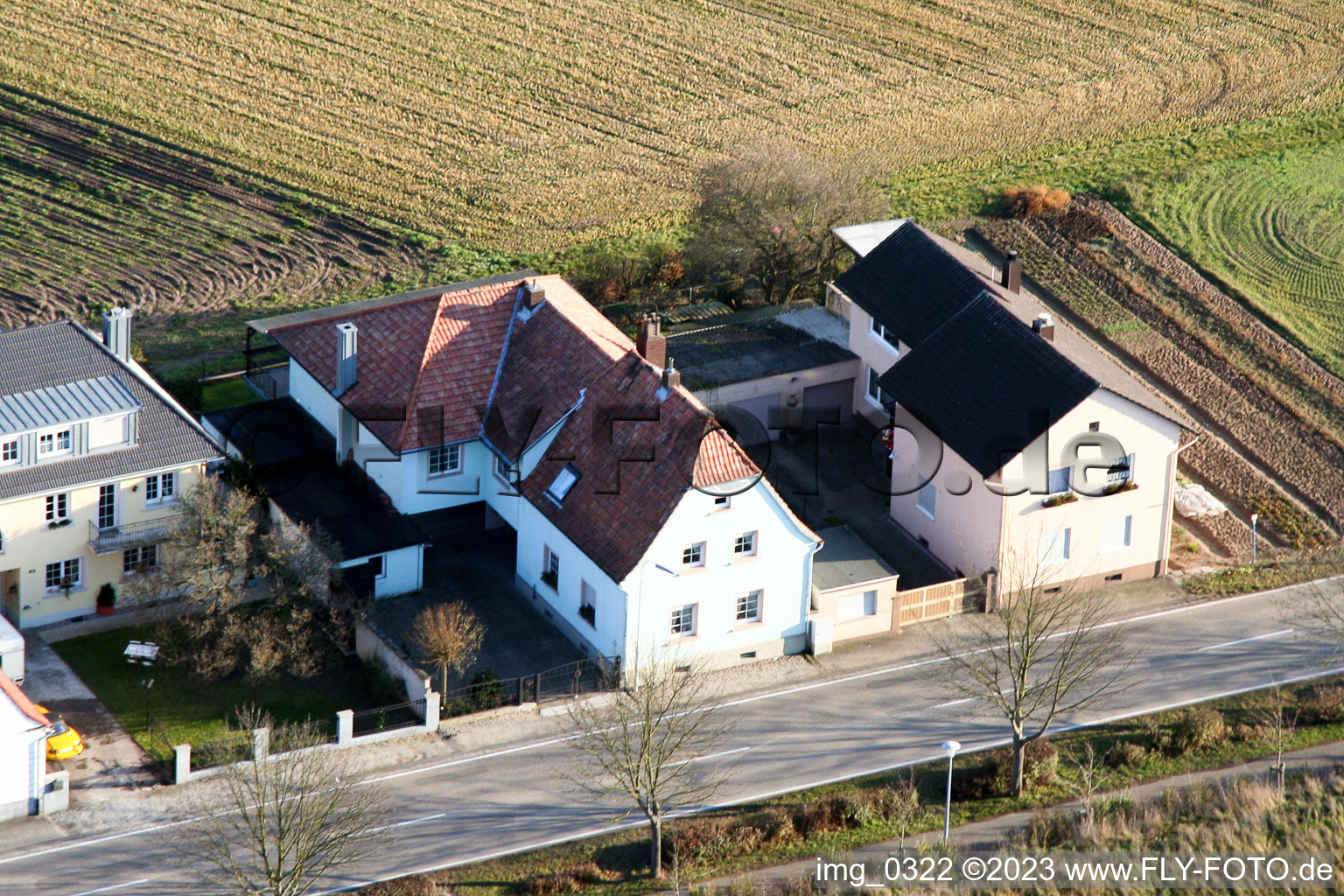 Luftaufnahme von Rheinzabern Jockgrimerstr im Bundesland Rheinland-Pfalz, Deutschland