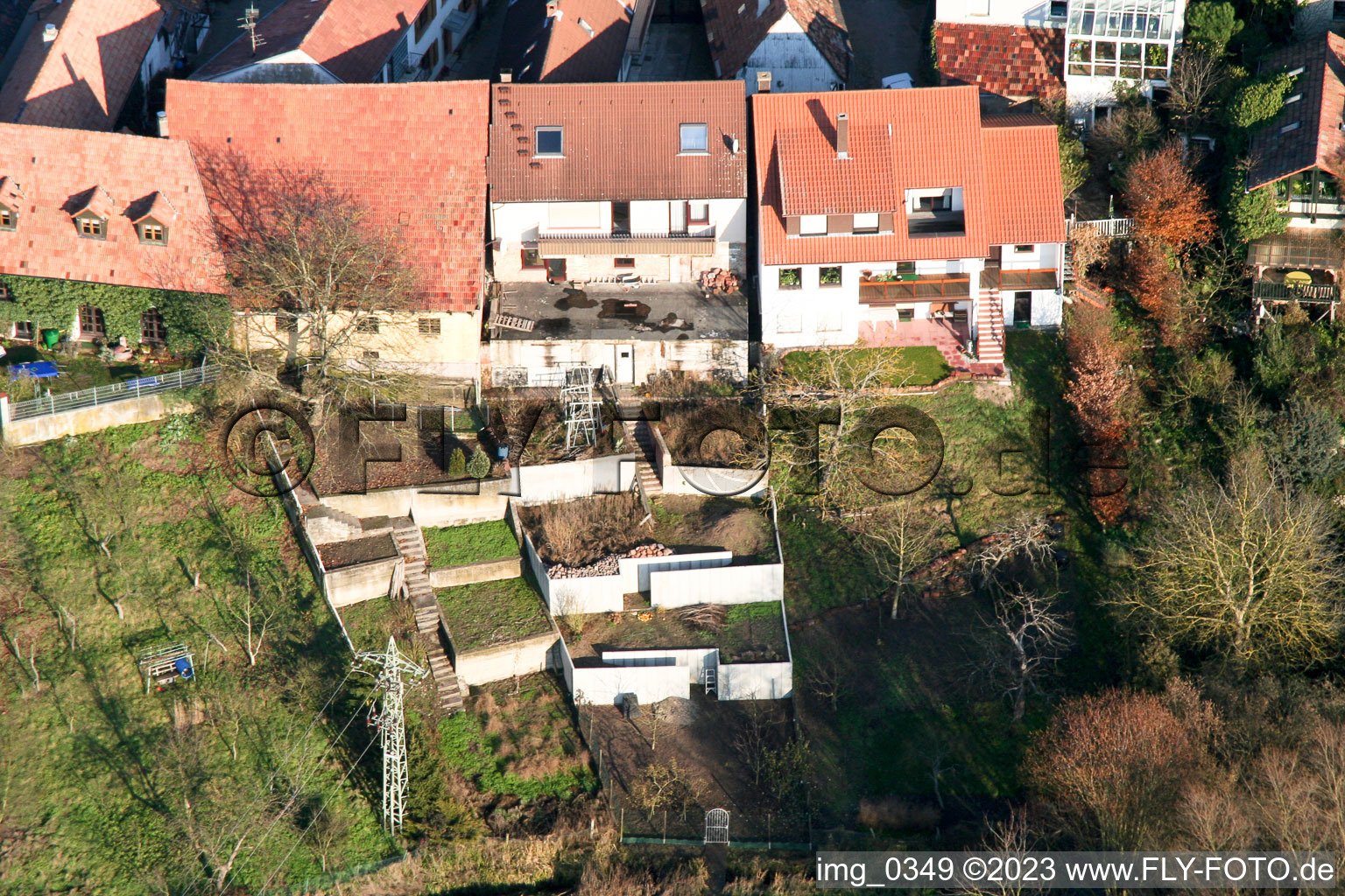 Luftaufnahme von Jockgrim Ludwigstr im Bundesland Rheinland-Pfalz, Deutschland