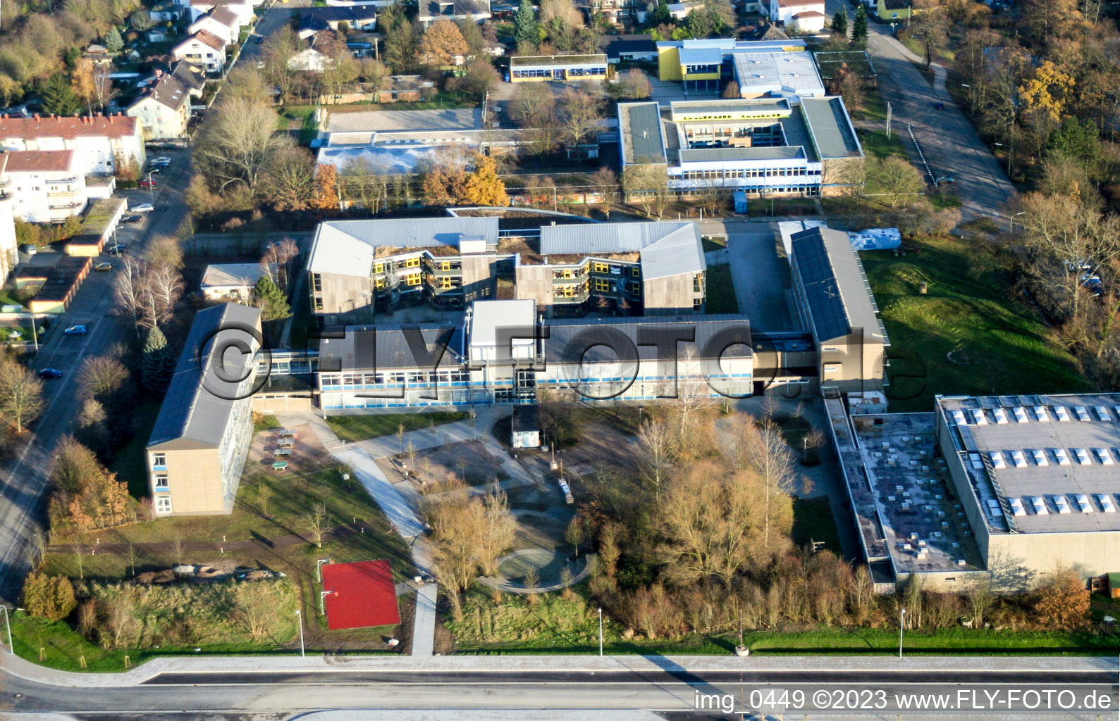 Luftbild von Kandel IGS im Bundesland Rheinland-Pfalz, Deutschland