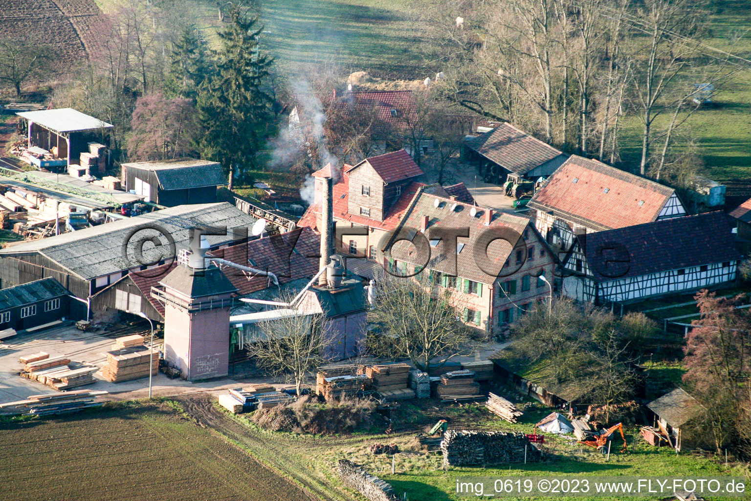 Schaidt, Schaidter Mühle in Wörth am Rhein im Bundesland Rheinland-Pfalz, Deutschland