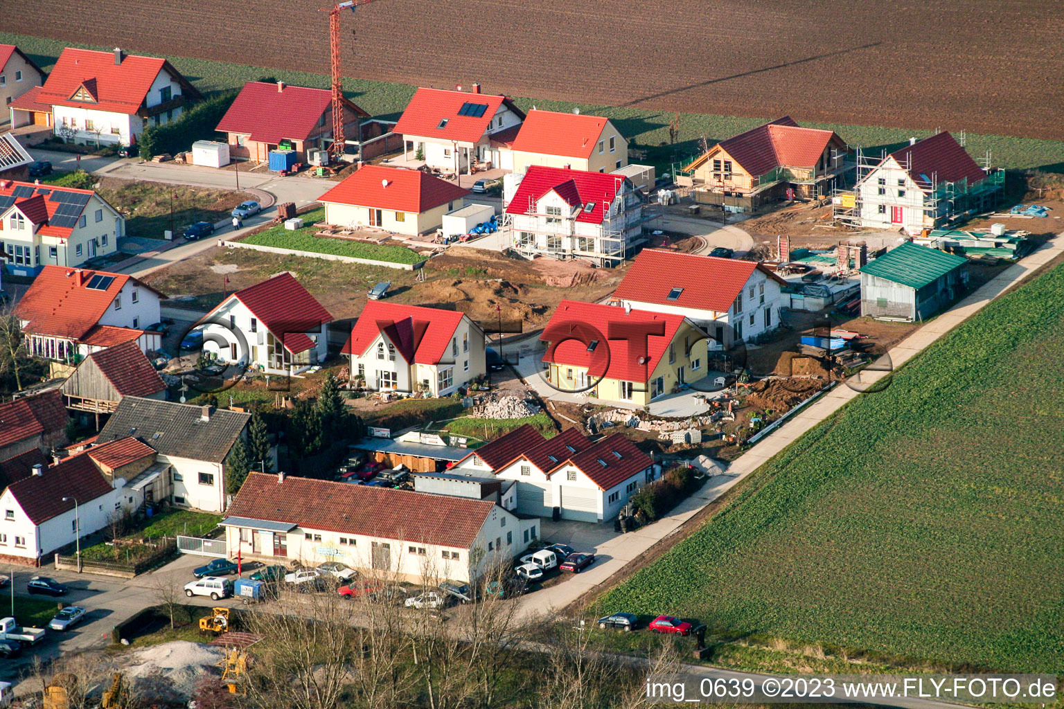 Dierbach Neubaugebiet im Bundesland Rheinland-Pfalz, Deutschland