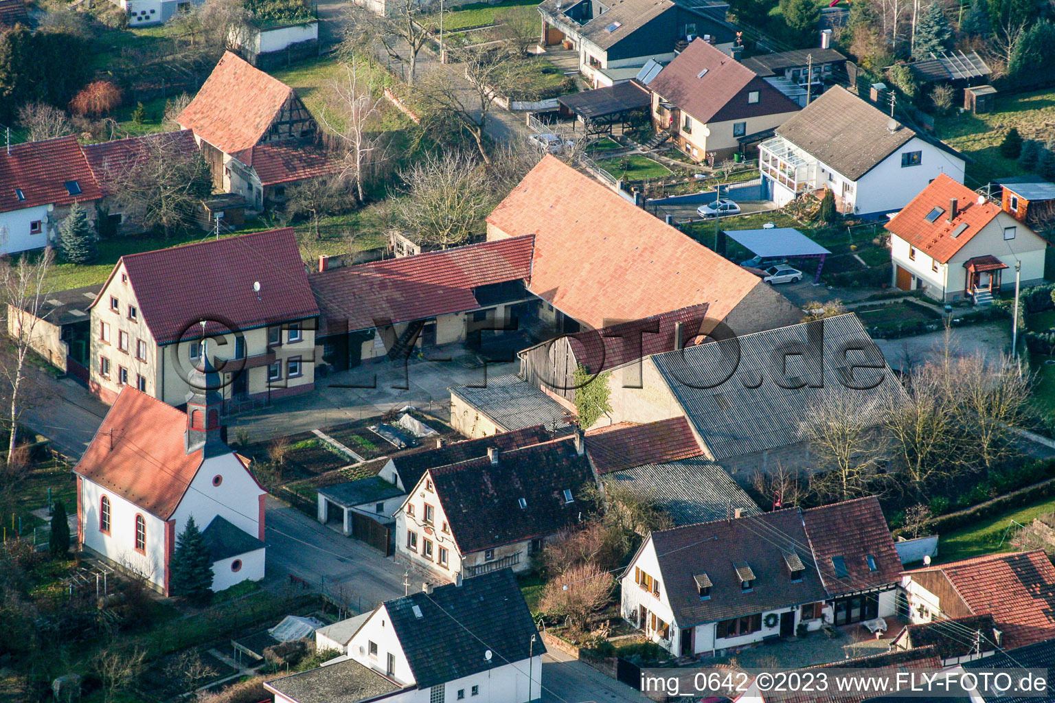 Luftbild von Dierbach Hauptstr im Bundesland Rheinland-Pfalz, Deutschland