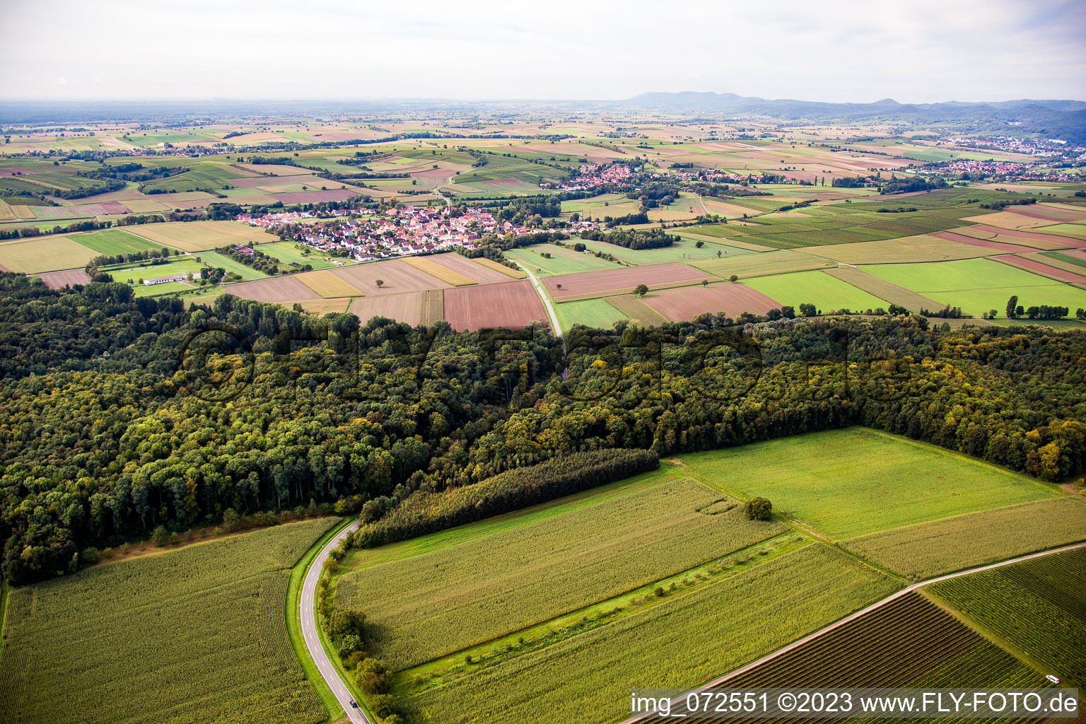 Schrägluftbild von Barbelroth im Bundesland Rheinland-Pfalz, Deutschland