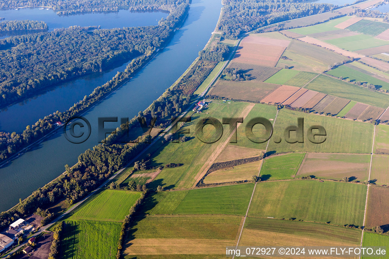 Ketsch, Flugplatz im Bundesland Baden-Württemberg, Deutschland