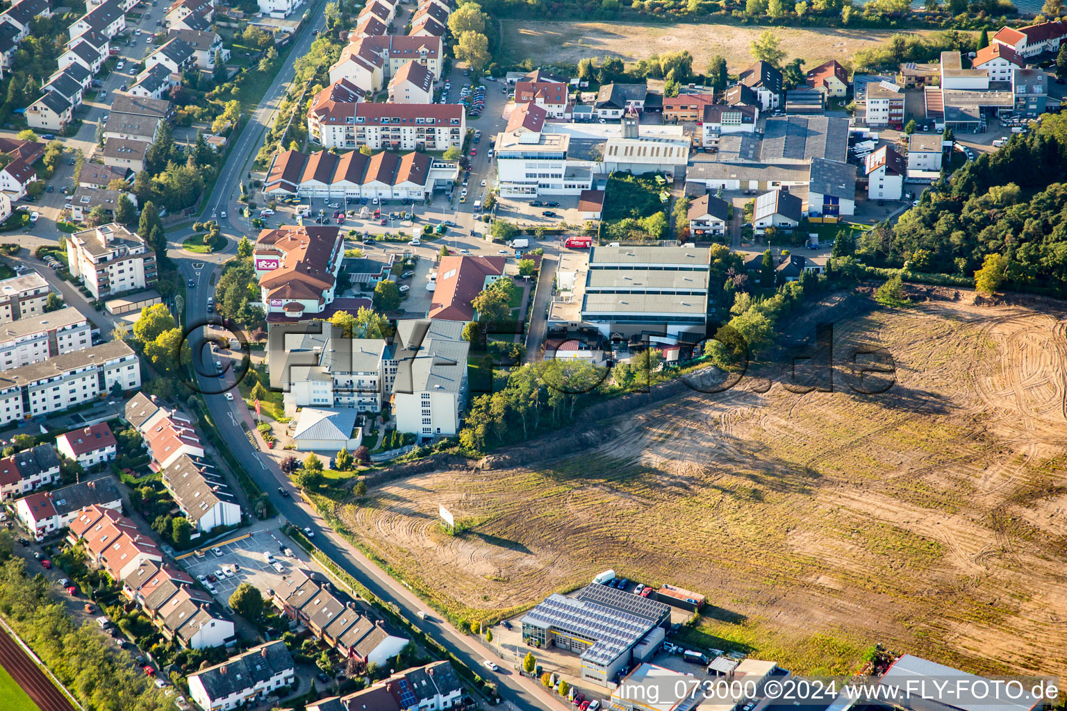 Luftbild von Luftschiffring in Brühl im Bundesland Baden-Württemberg, Deutschland